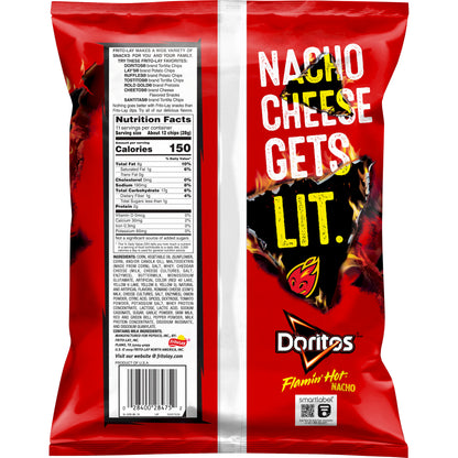 Doritos Flaming Hot Nacho Tortilla Chips, 11 OZ (312g) - Export