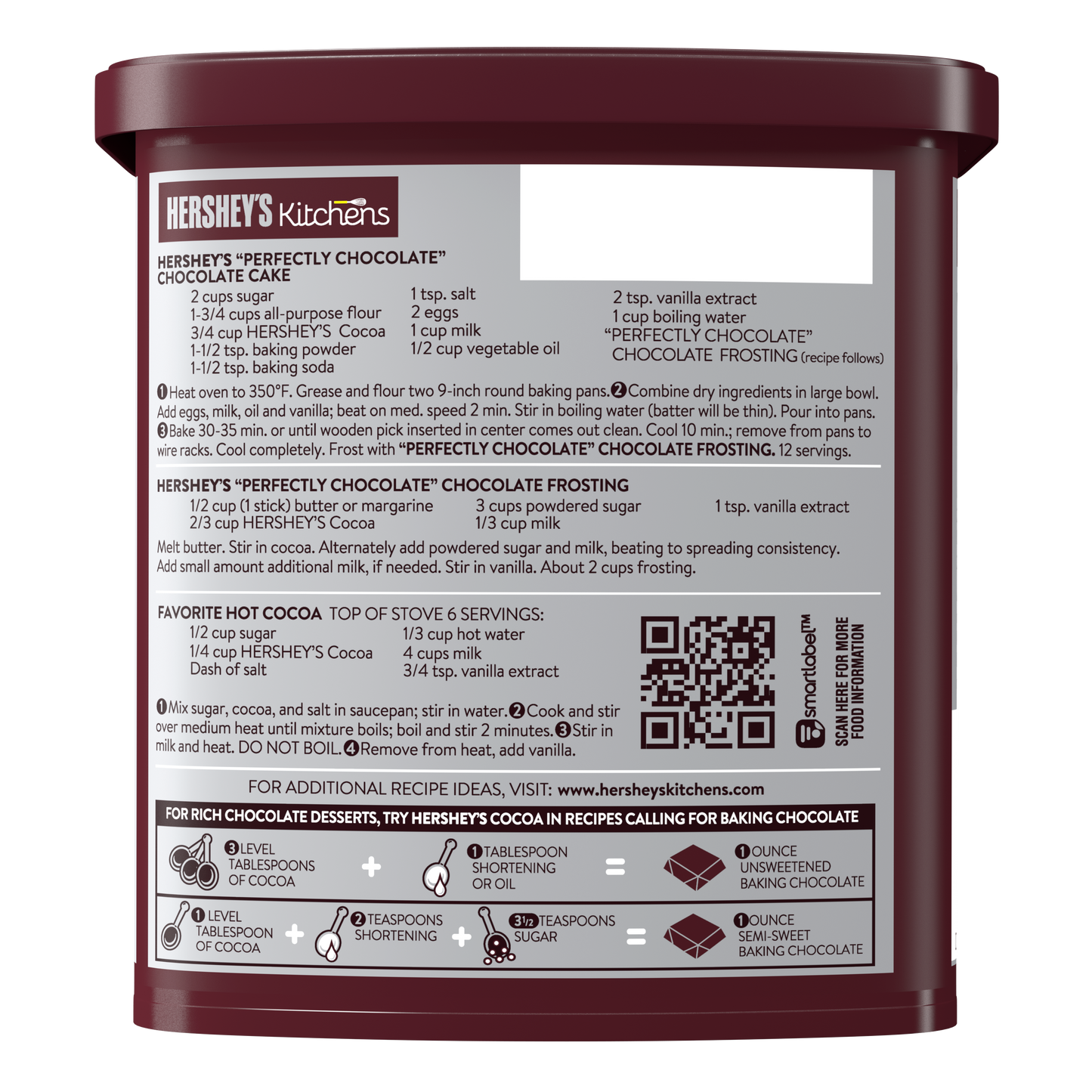 Hershey's Natural Unsweetened 100% Cocoa Powder 226gm