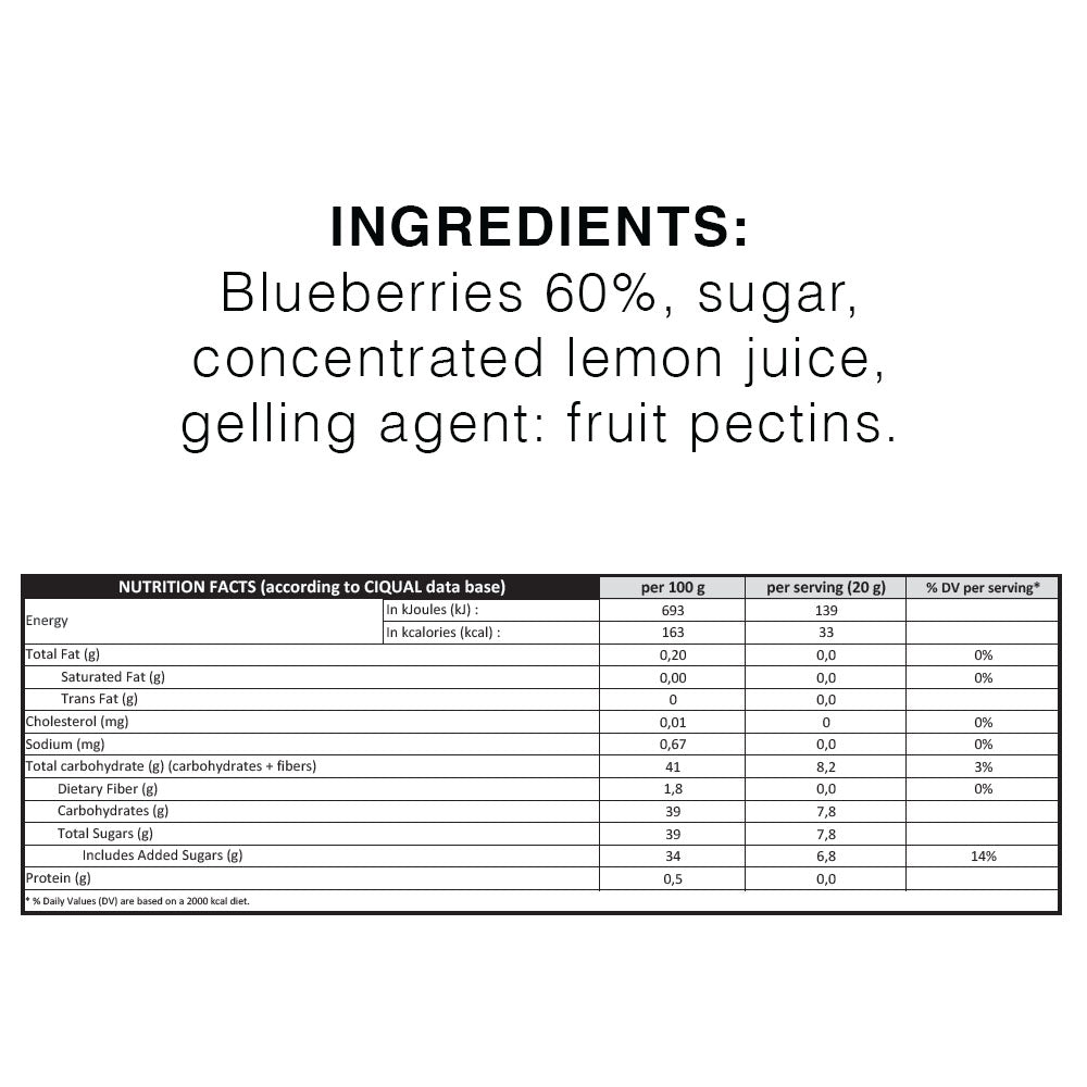 Bonne Maman Intense Blueberry Spread (335g)