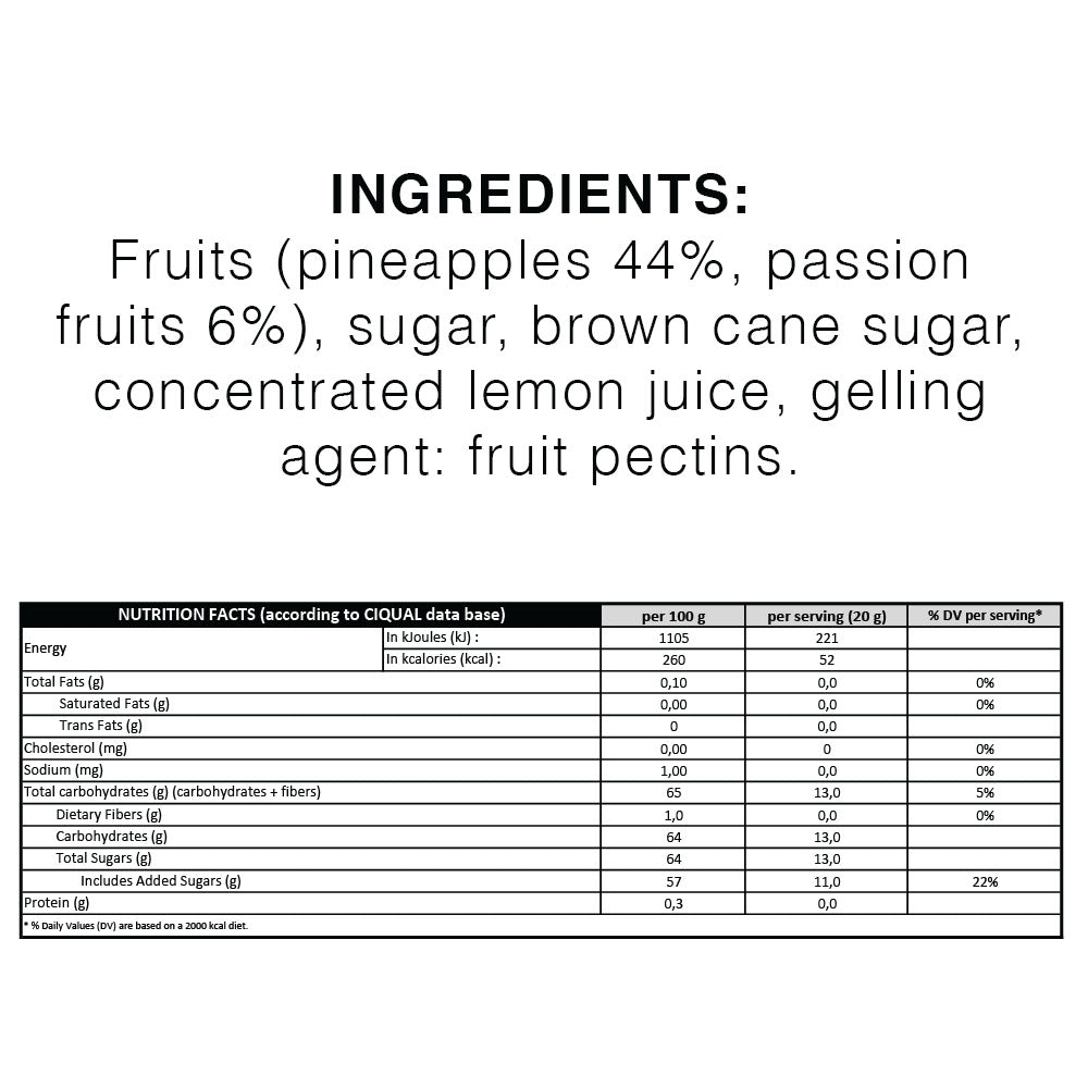 Bonne Maman Pineapple Passion Fruit Preserve (370g)