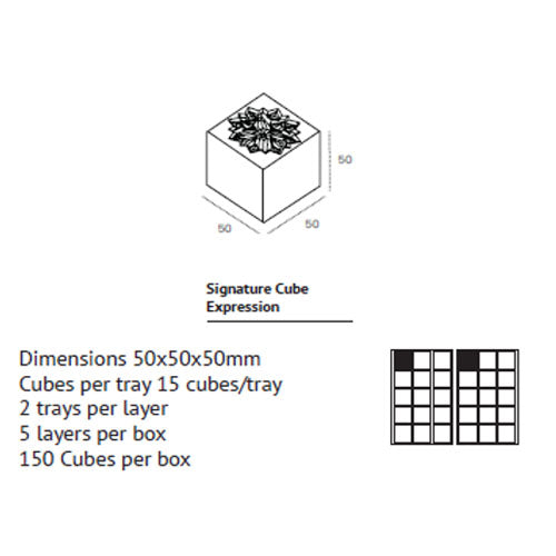 ICY Lotus Clear Ice - Made with Fresh Water in Sweden 150 Pcs