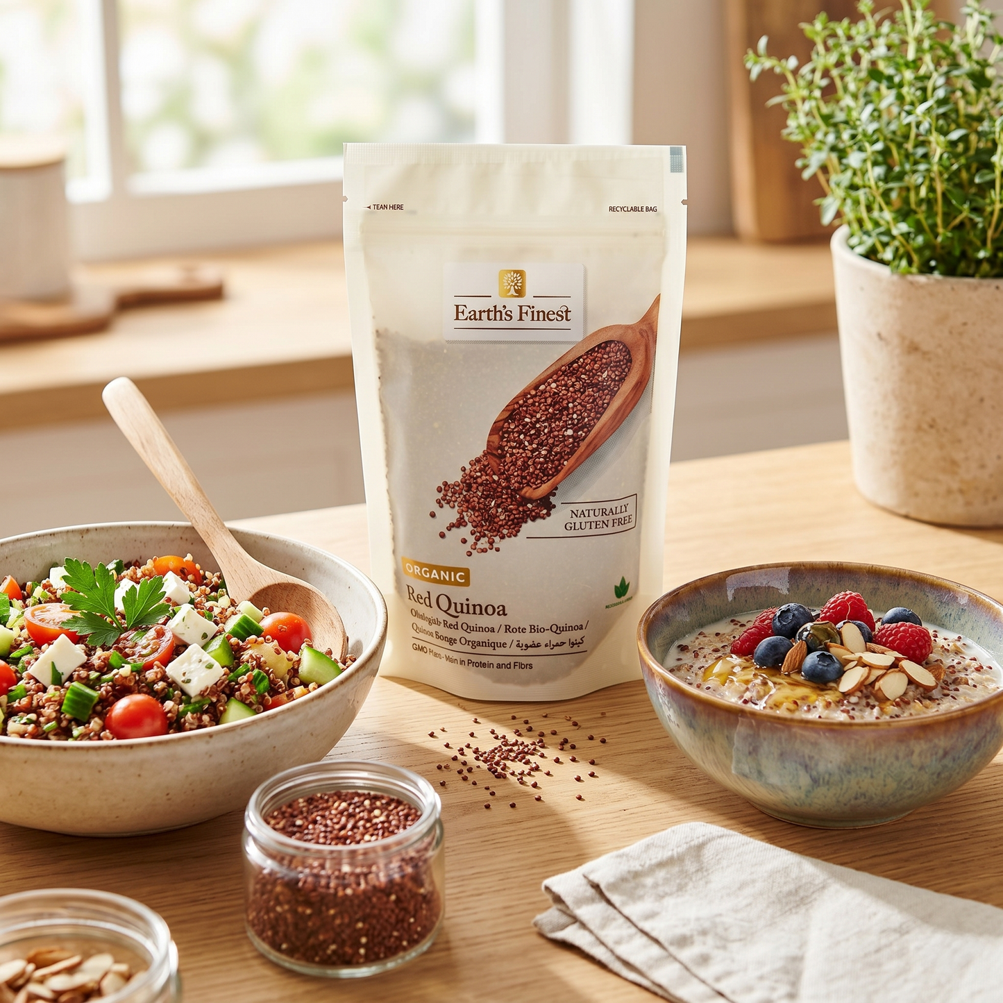 Earth's Finest Organic Red Quinoa 340g