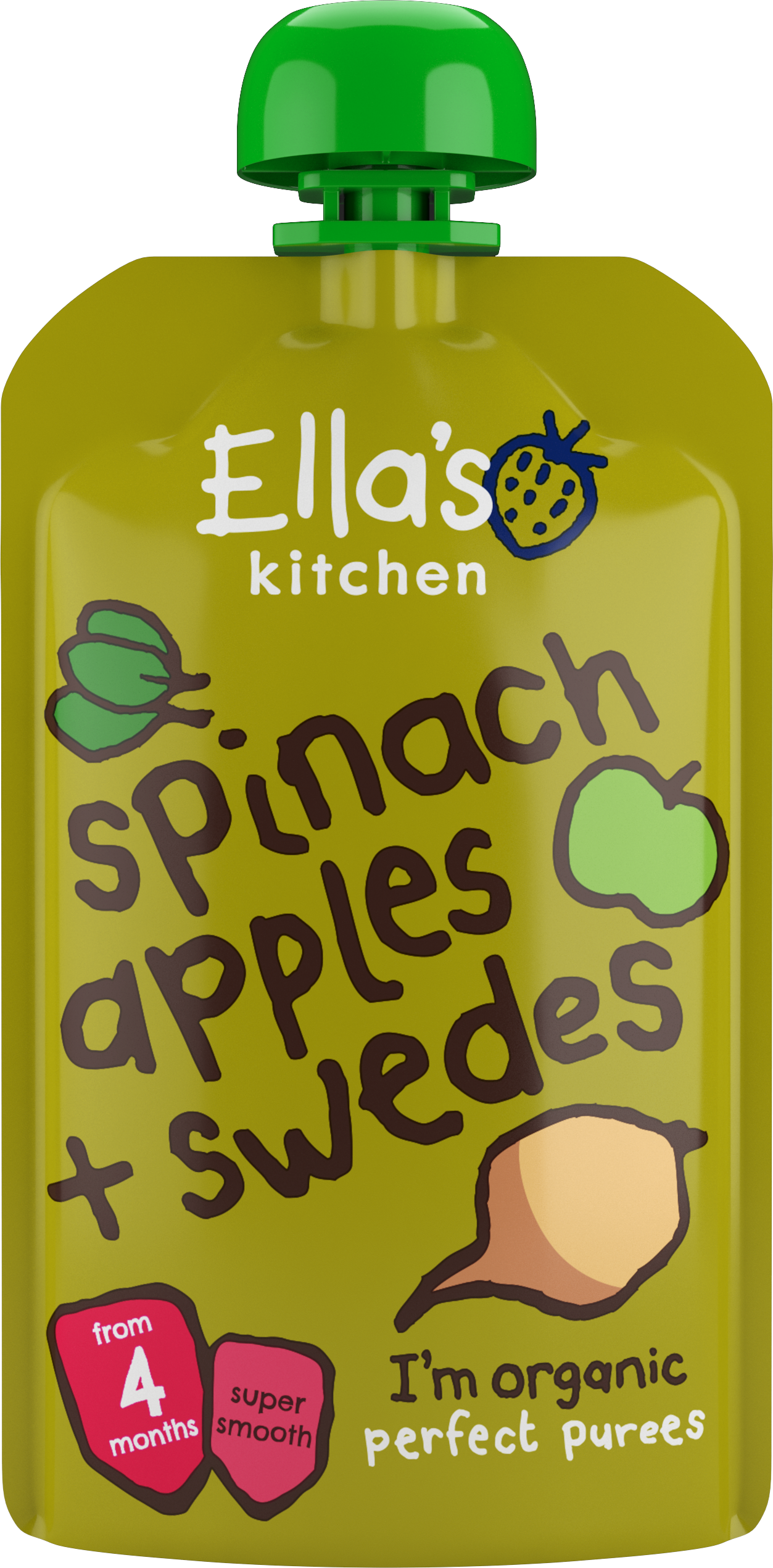 Ella's Kitchen organic spinach apples + swedes 120g