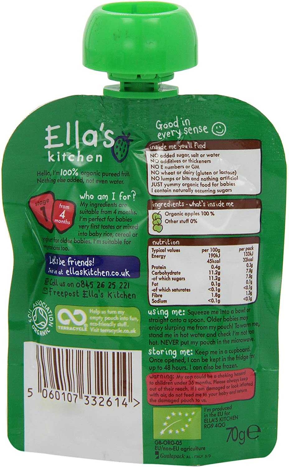 Ella's Kitchen organic Apples 70g