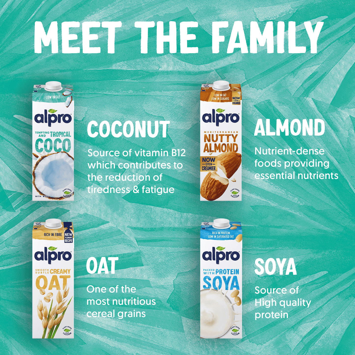 Alpro Drink Coconut Original (1l x 8), 100% Plant Based And Dairy Free, Suitable For Vegans, Naturally Free From Lactose, Rich In Nutrients