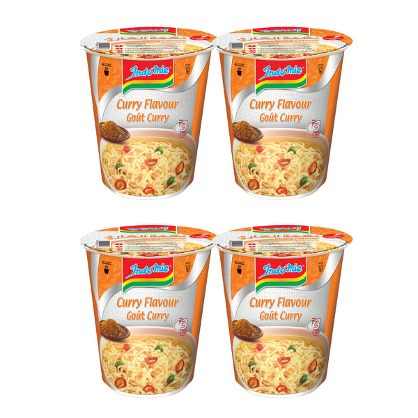 Indomie Instant Cup Noodles, Gout Curry Flavour with Seasoning Powder