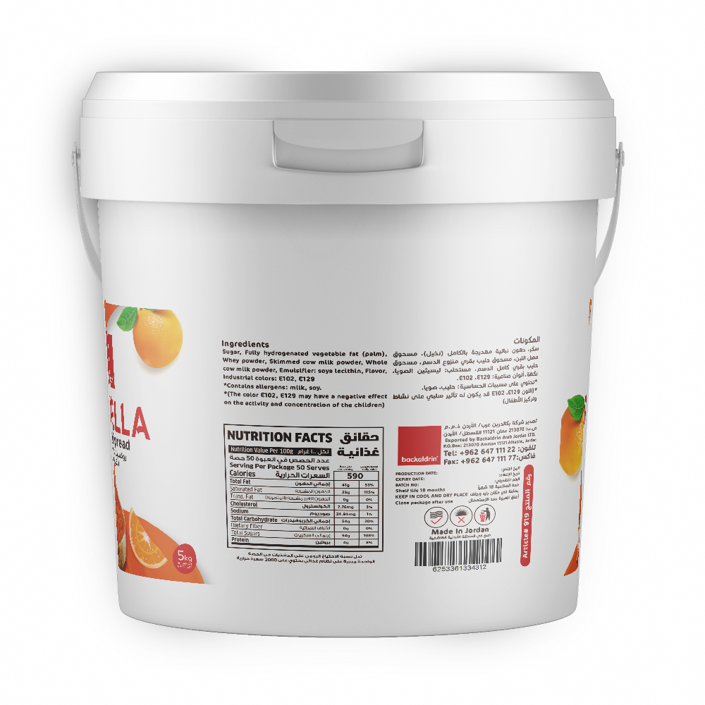 Backaldrin Orange Spread 5Kg