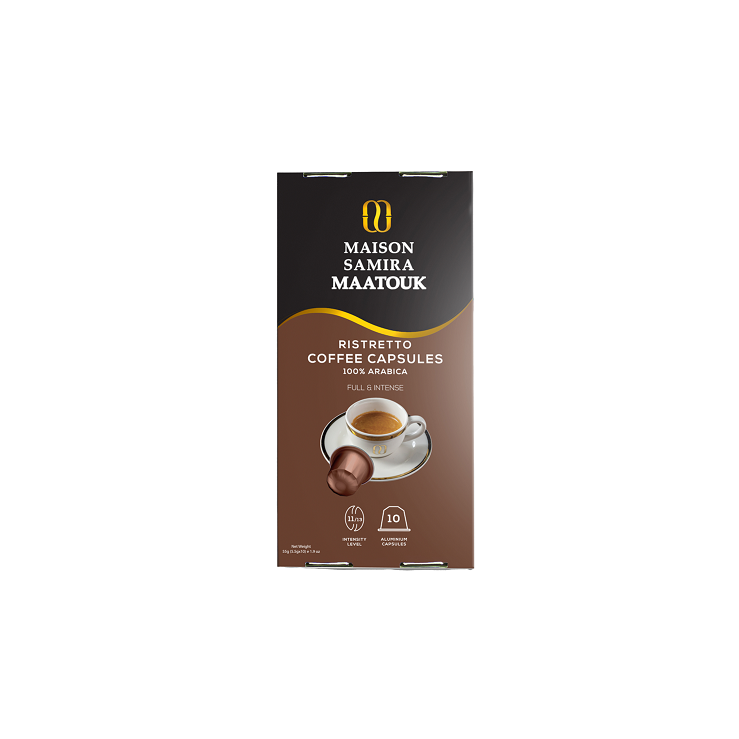 Maison Samira Maatouk Ristretto Coffee Capsules, 100% Arabica 