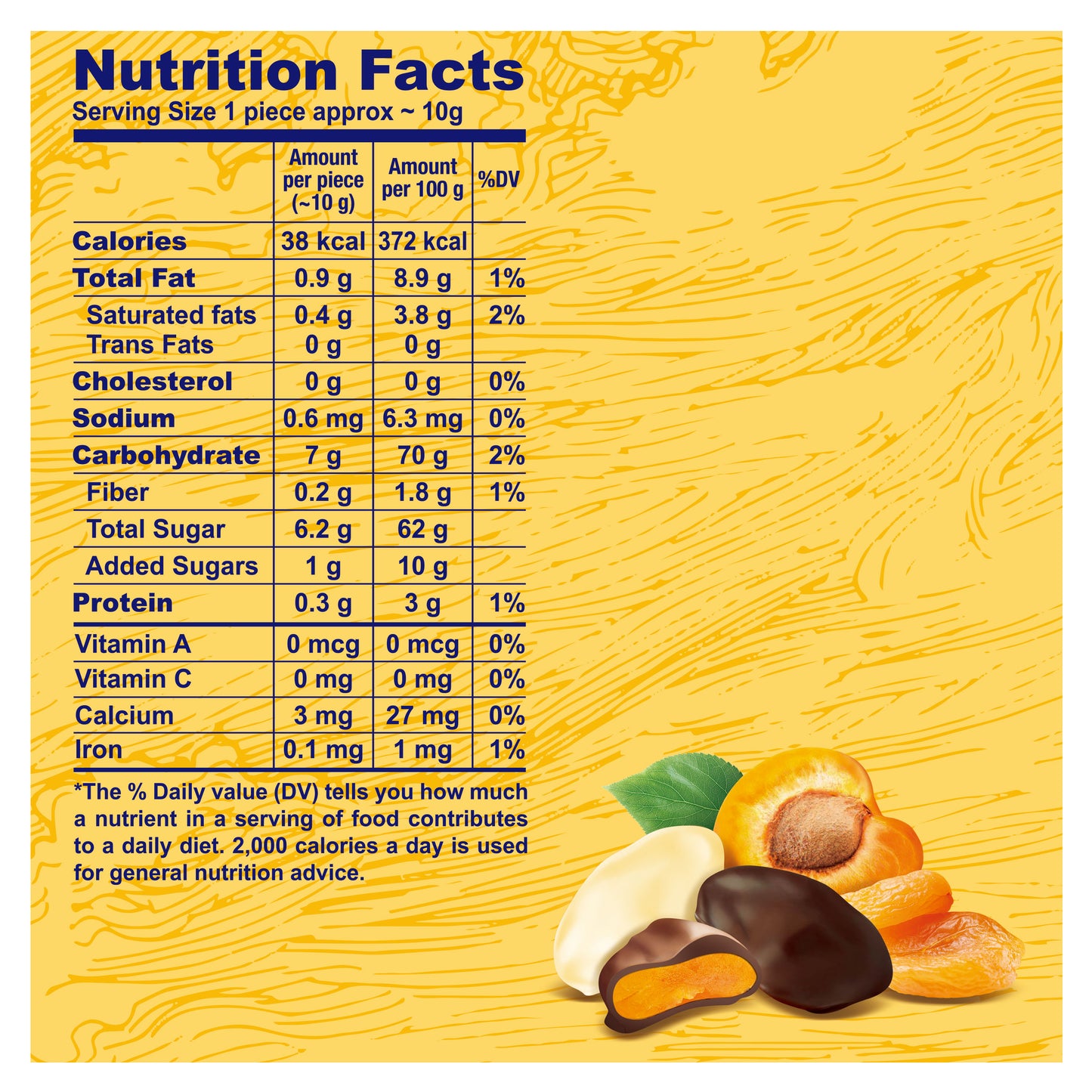 Arabian Delights Chocolate Apricots ,Assorted Pack, Coated Bite-Sized Snacks| Snacks & Sweets- 90gm