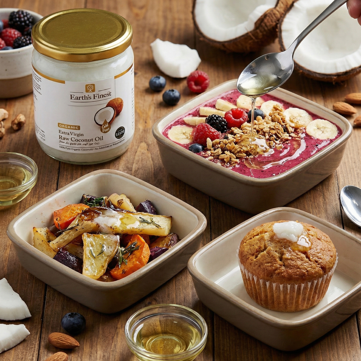 Earth's Finest Organic Extra Virgin Coconut Oil 500ml