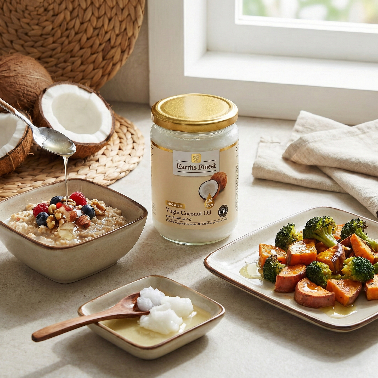 Earth's Finest Organic Virgin Coconut Oil 500ml