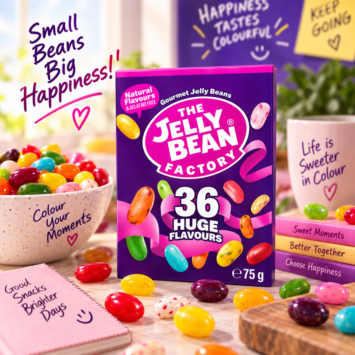 The Jelly Bean Factory 36 Mix Gourmet Flavors Jellybeans - 75g