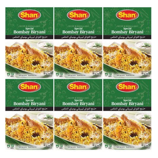 Shan Special Bombay Biriyani Recipe & Seasoning Mix 60gm(Pack of 6)