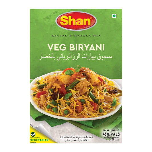 Shan Vegetable Biriyani Recipe & Masala Mix 45gm