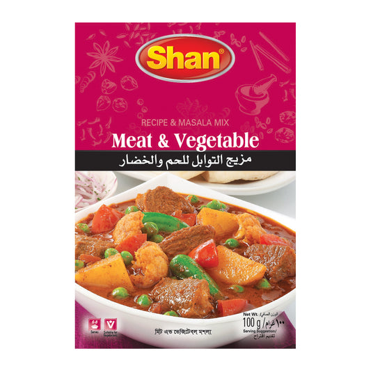 Shan Meat & Vegetable Recipe & Masala Mix 100gm