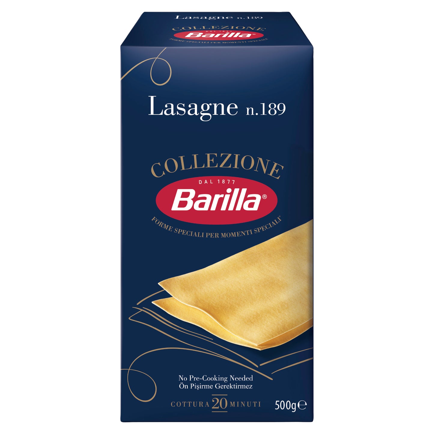 Barilla Collezione Pasta Lasagne Semola 500g