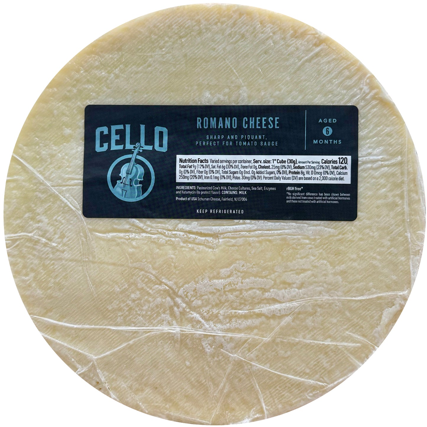 Cello Romano Cheese 8.16 Kg (Chilled)