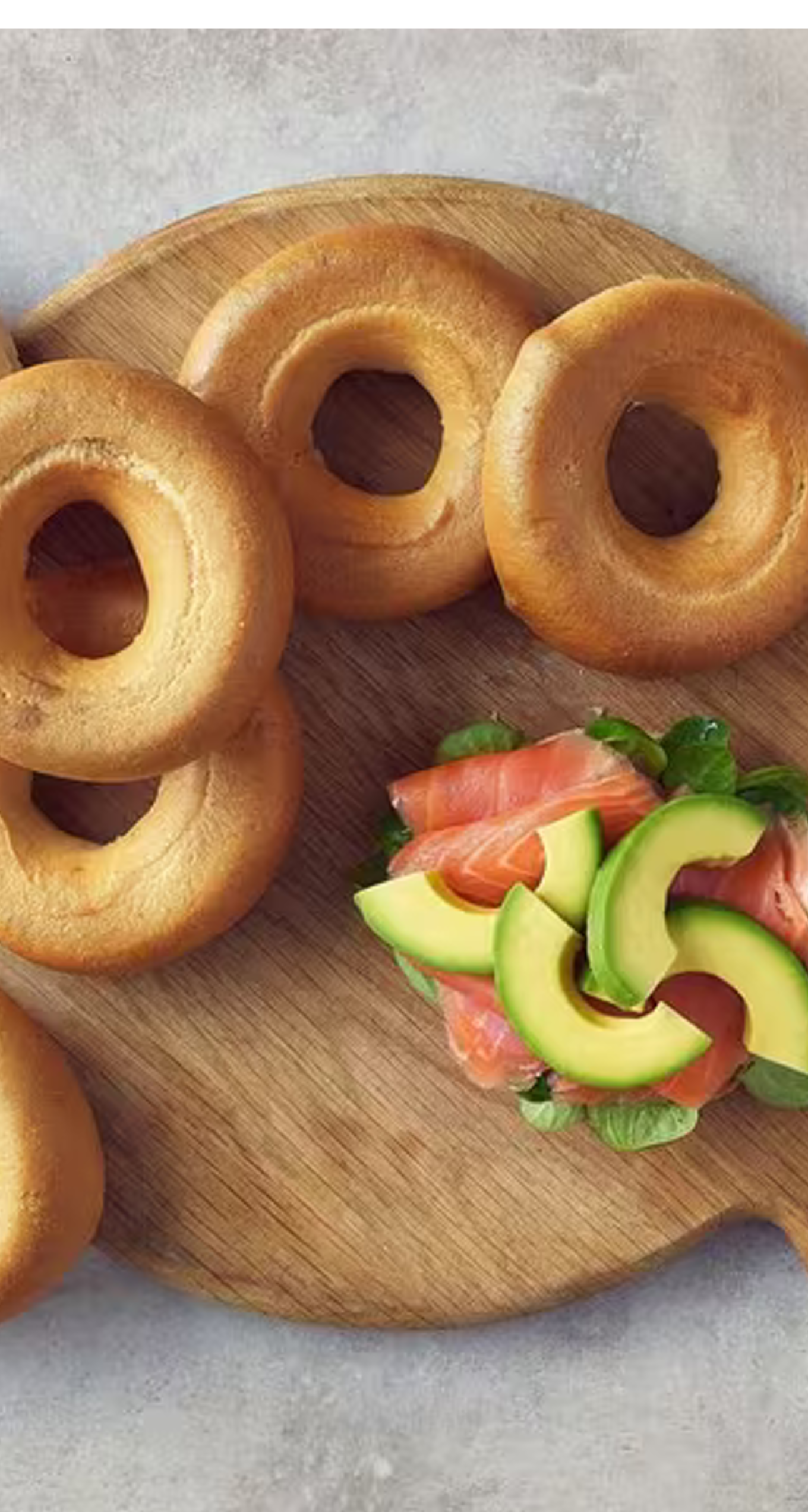 Baker Source Bagel Plain 4oz Sliced - 6pcs - Frozen