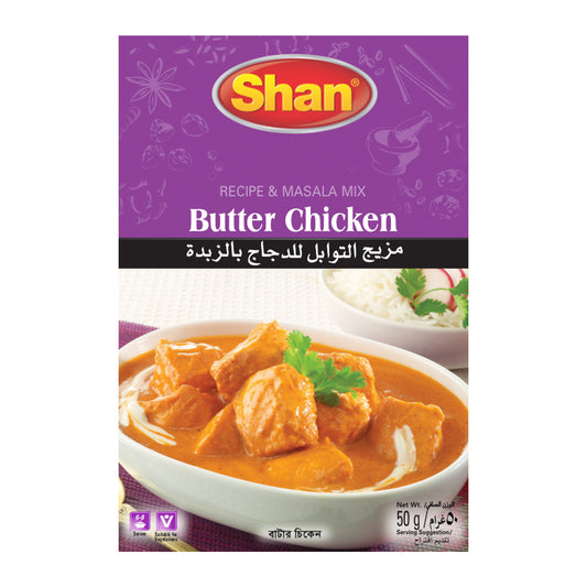 Shan Butter Chicken Recipe & Masala Mix 50gm