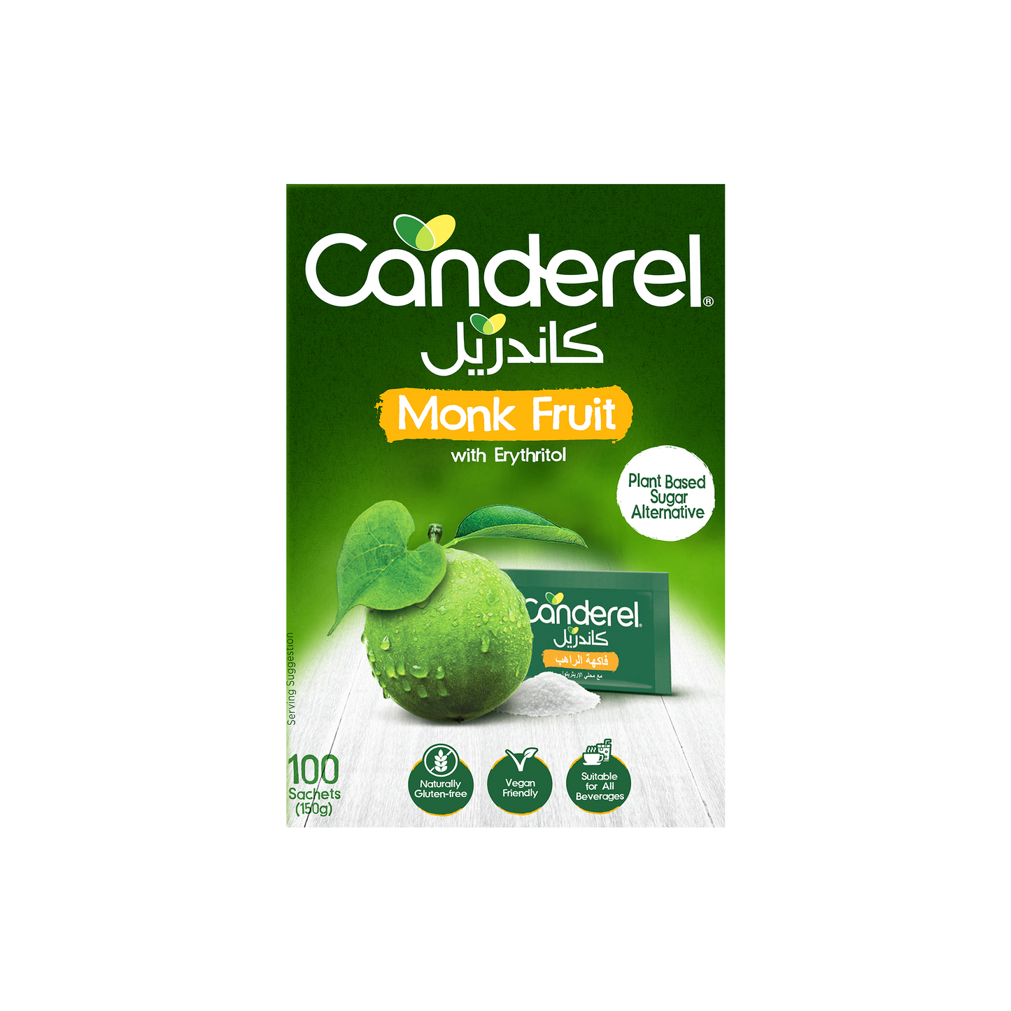 Canderel Monk Fruit With Erythritol - 100 Sachets (150gm)