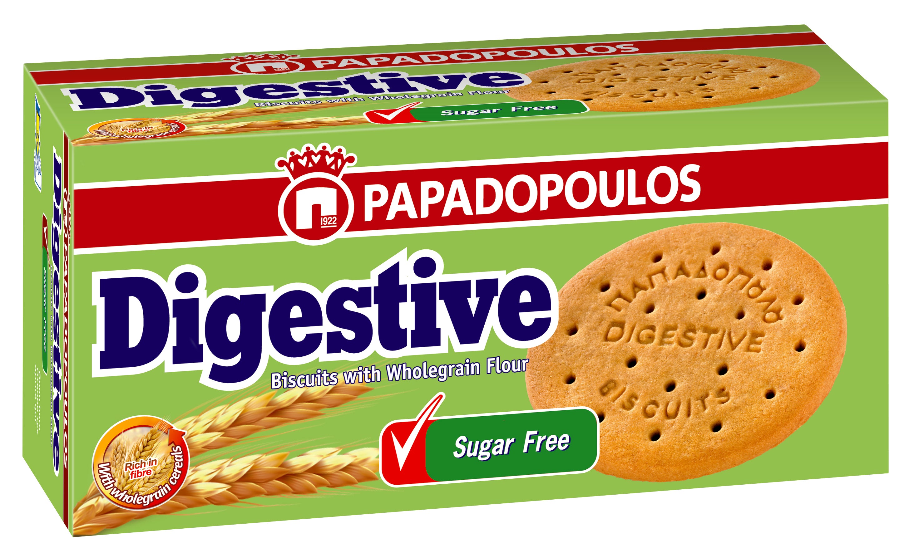 Digestive Biscuits With Wholegrain Flour, Sugar Free 250gm – Click Cuisine