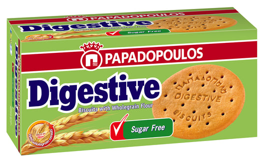 Digestive Biscuits With Wholegrain Flour, Sugar Free 250gm