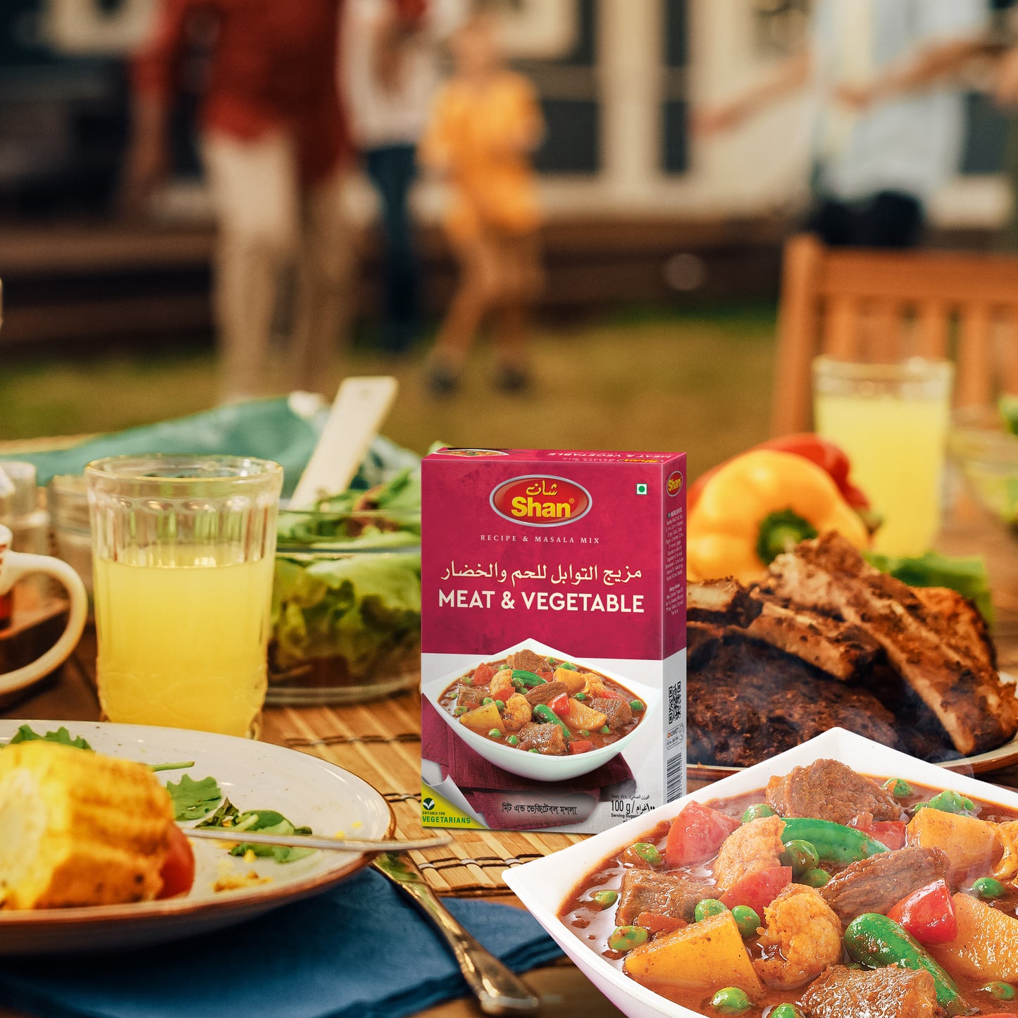 Shan Meat & Vegetable Recipe & Masala Mix 100gm