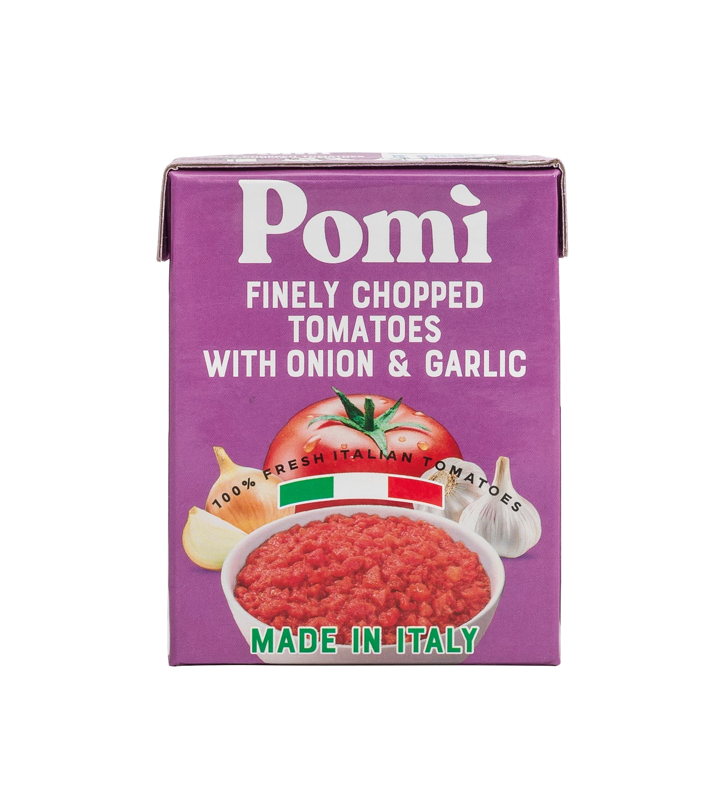 Pomi Finely Chopped Tomatoes with Onion & Garlic 390g
