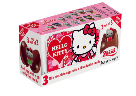Zaini Hello kitty (Tripack Chocolate Eggs) - Promo