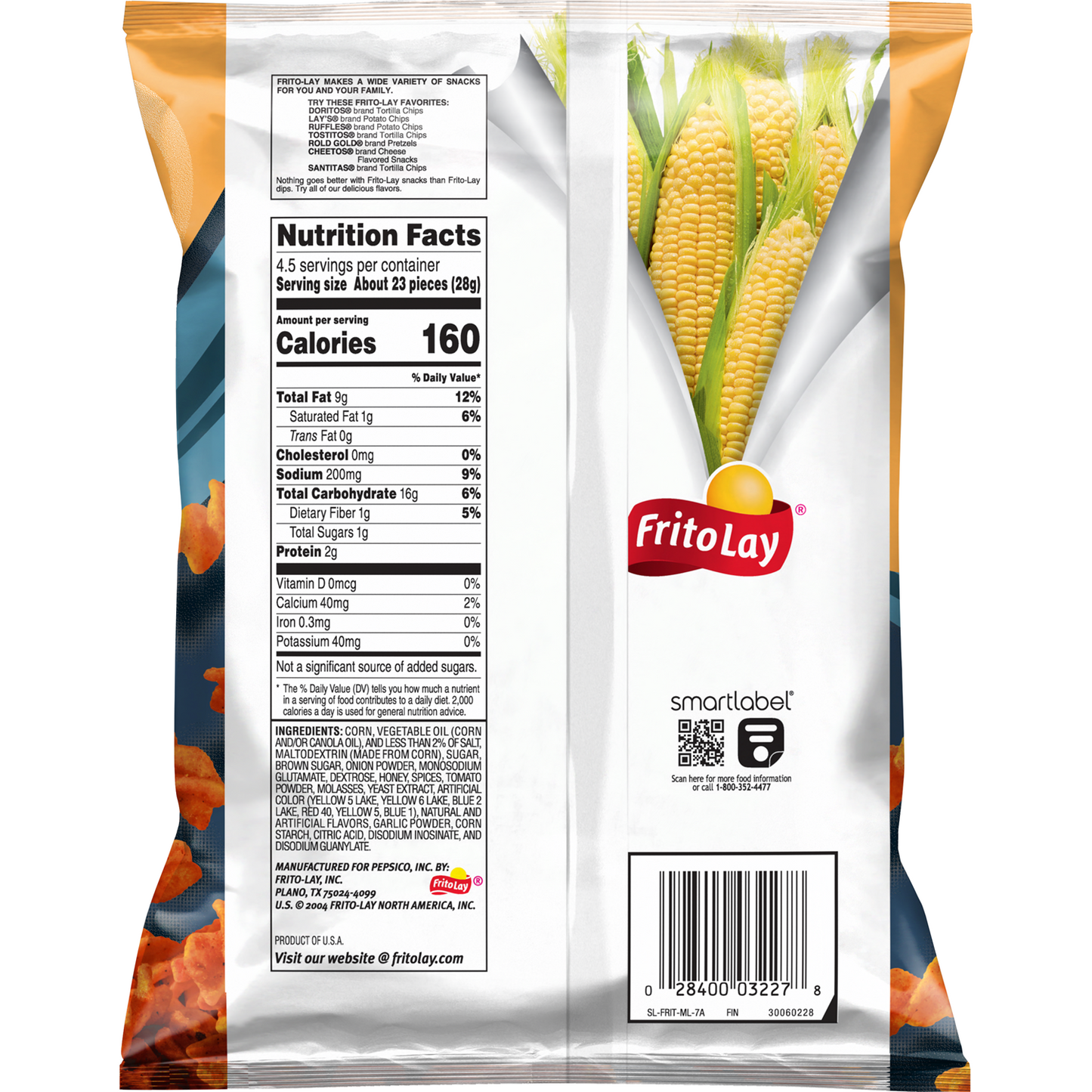 Fritos Flavor Twist Honey BBQ Chips, 4.5OZ(127.5gm) - Export