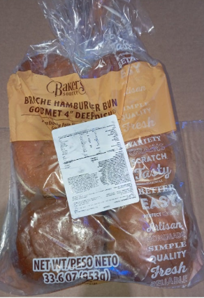 Baker Source Brioche Hamburger Bun Gourmet 4.0 - 12pcs - Frozen