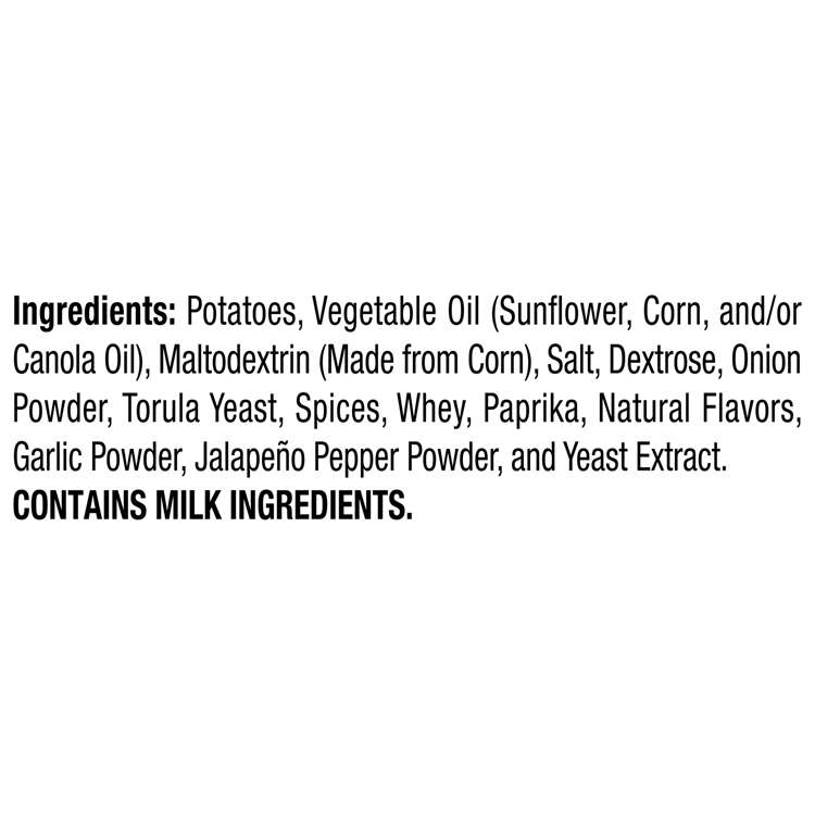 Lay's Kettle Cooked Jalapeno Flavored Potato Chips 6.5 OZ (184g) - Export