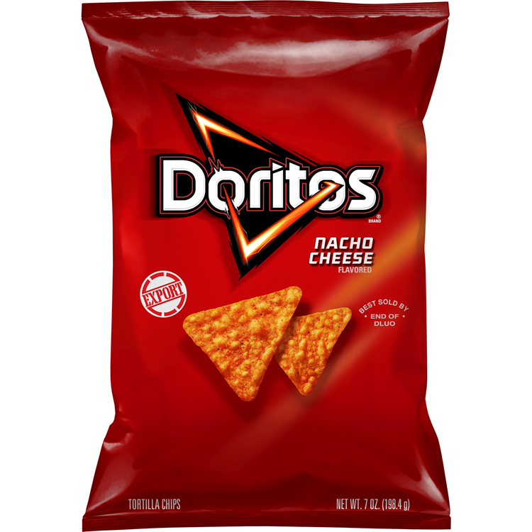 Doritos Nacho Cheese Flavored Tortilla Chips, 198.4gm(7oz -Export)