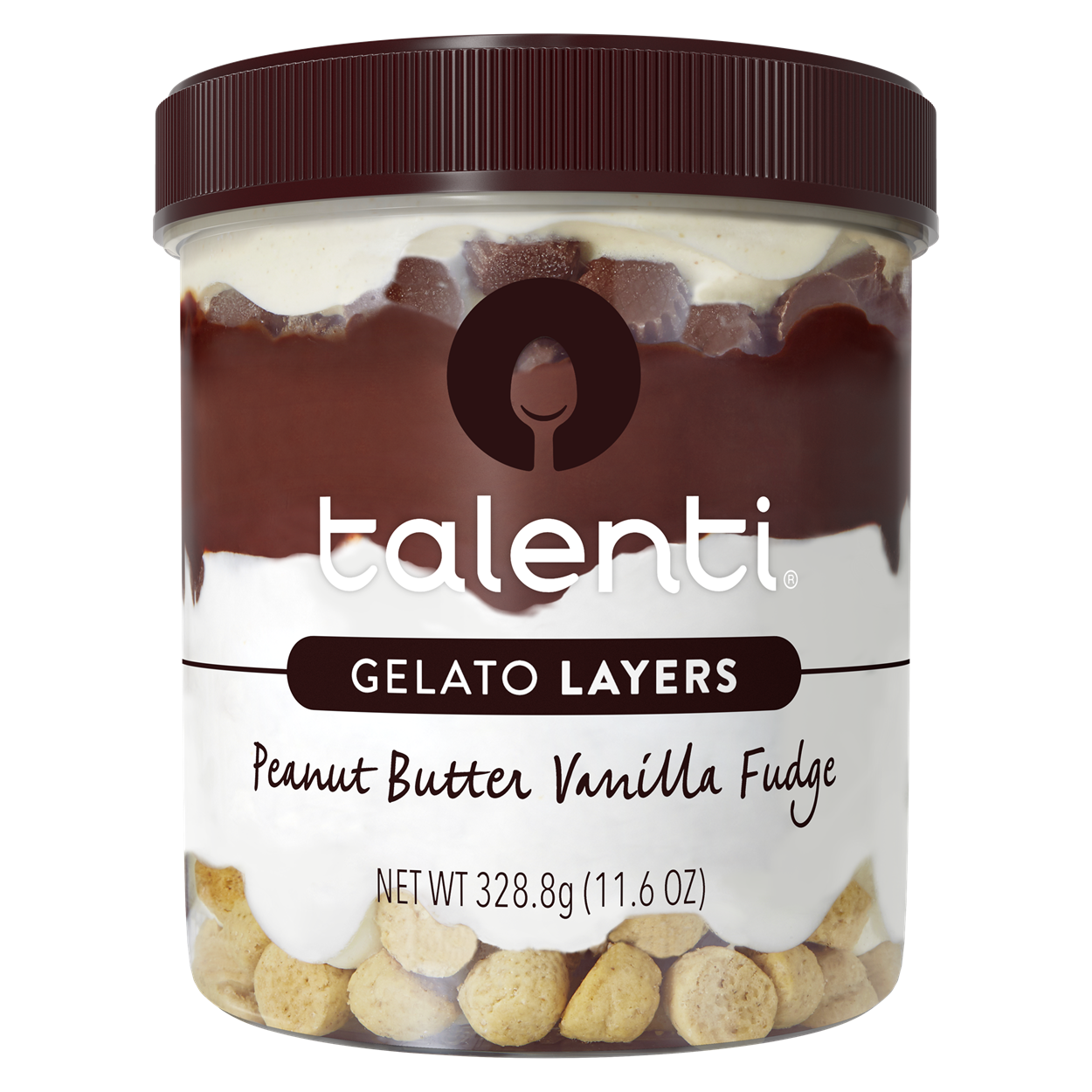 Talenti Peanut Butter Vanilla Fudge Gelato Layers 328.8gm