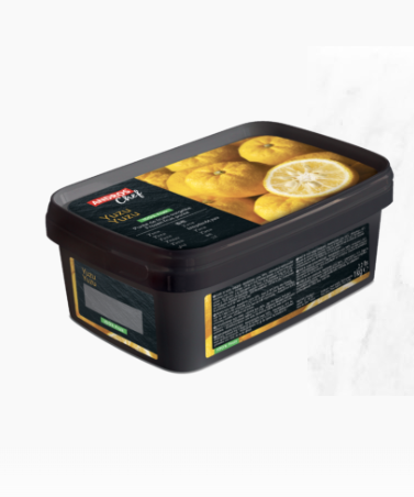 Andros Chef Frozen Unsweetened Yuzu Puree 1kg Tub