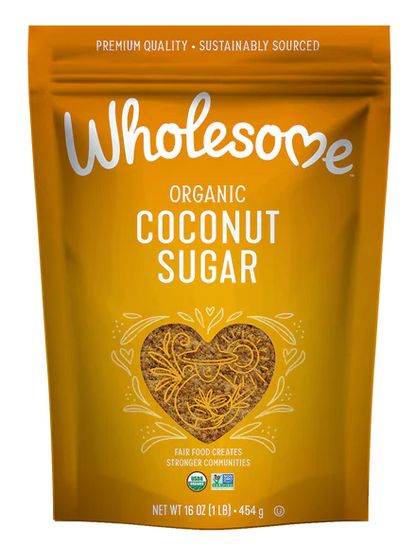 Wholesome Organic Premium Quality Coconut Palm Sugar, Vegan, Gluten Free, 454gm