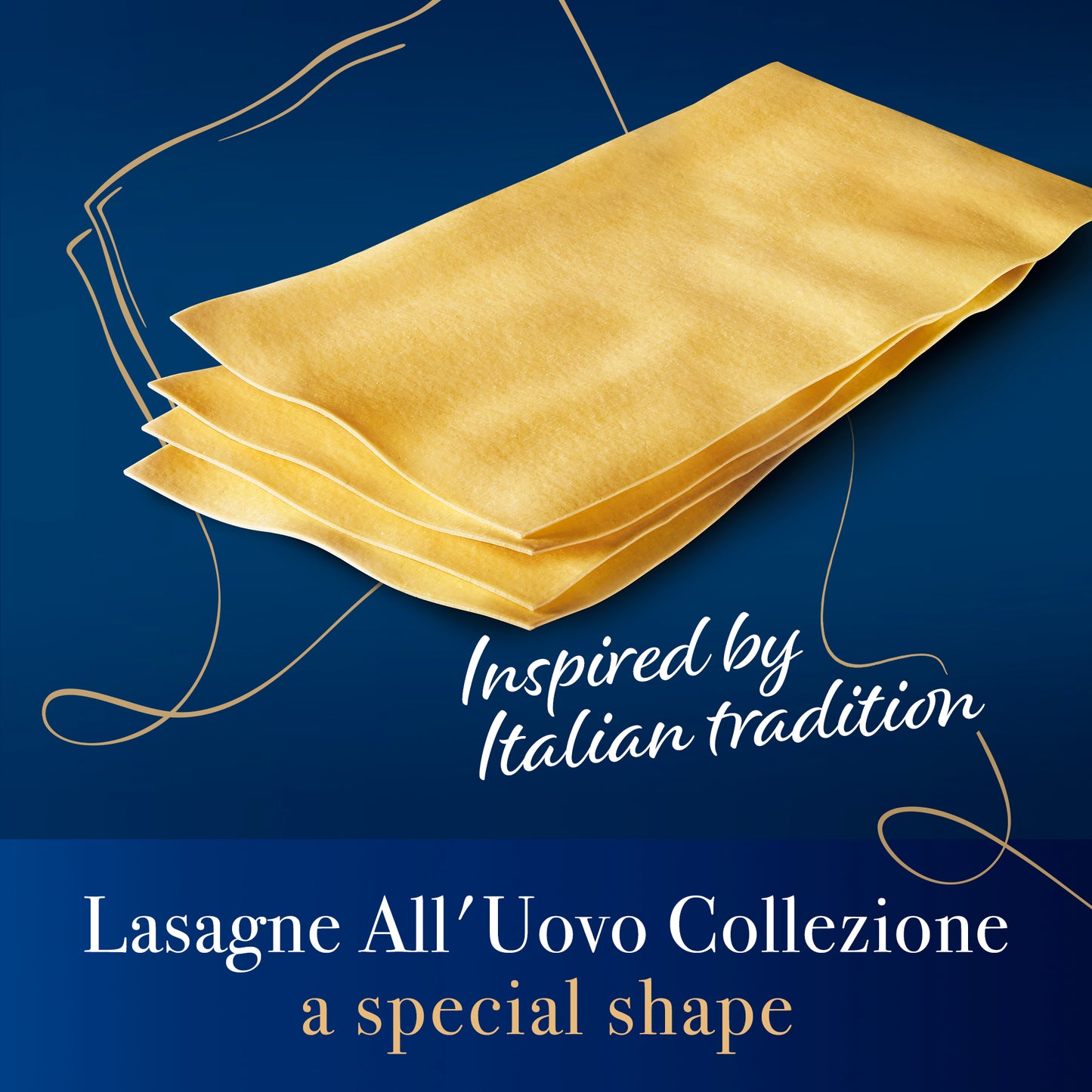 Barilla Collezione Pasta Lasagne Egg 500g + Barilla Bolognese Pasta Sauce with Italian Tomato 400g