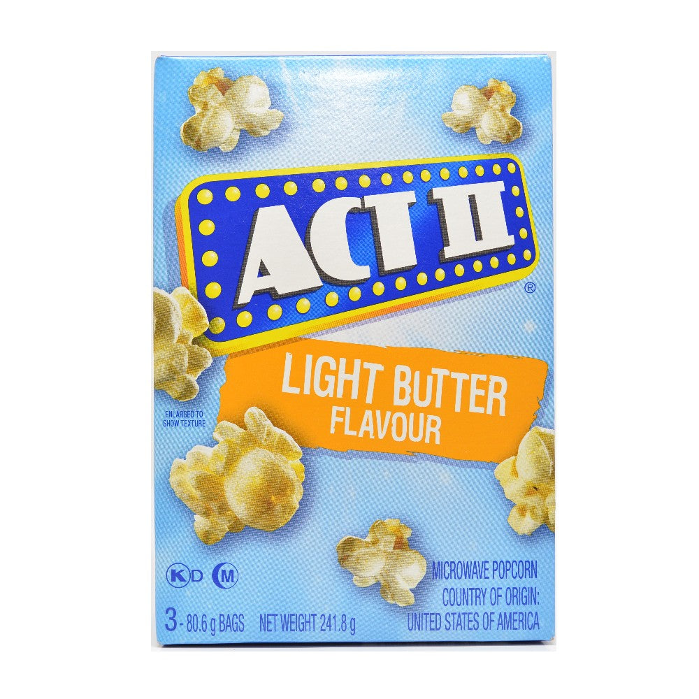 Act II Popcorn Butter Light 241gm Act II