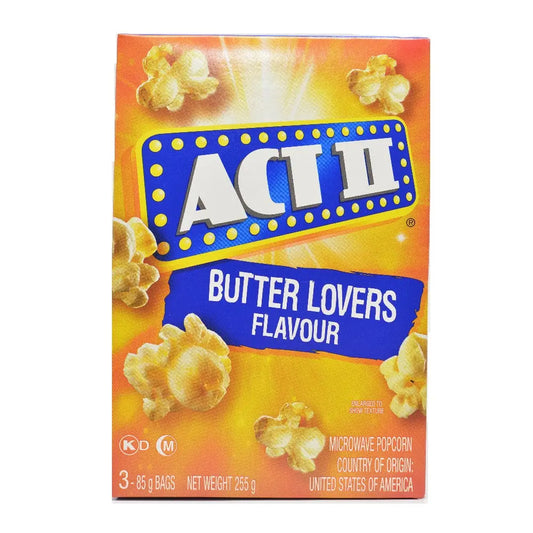 Act II Popcorn Butter Lovers 255gm Act II