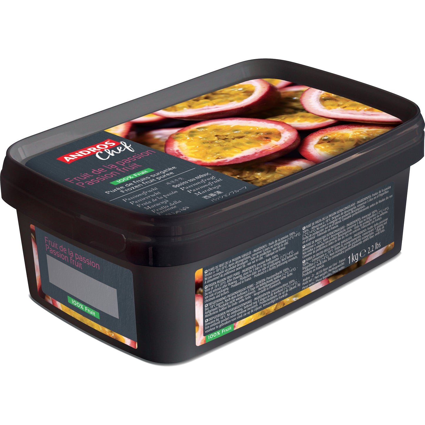 Andros Chef Passion Fruit Puree 1Kg Andros Chef