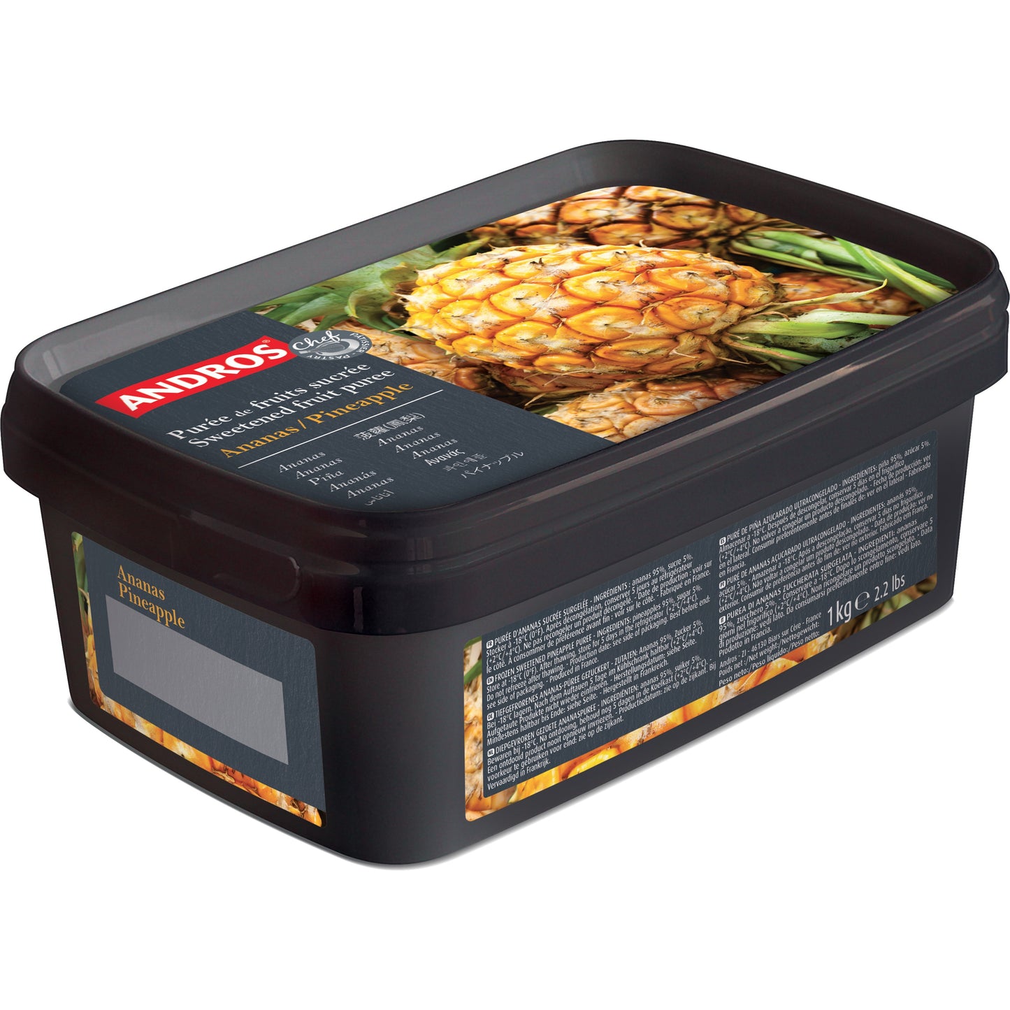 Andros Chef Pineapple Puree 1Kg Andros Chef