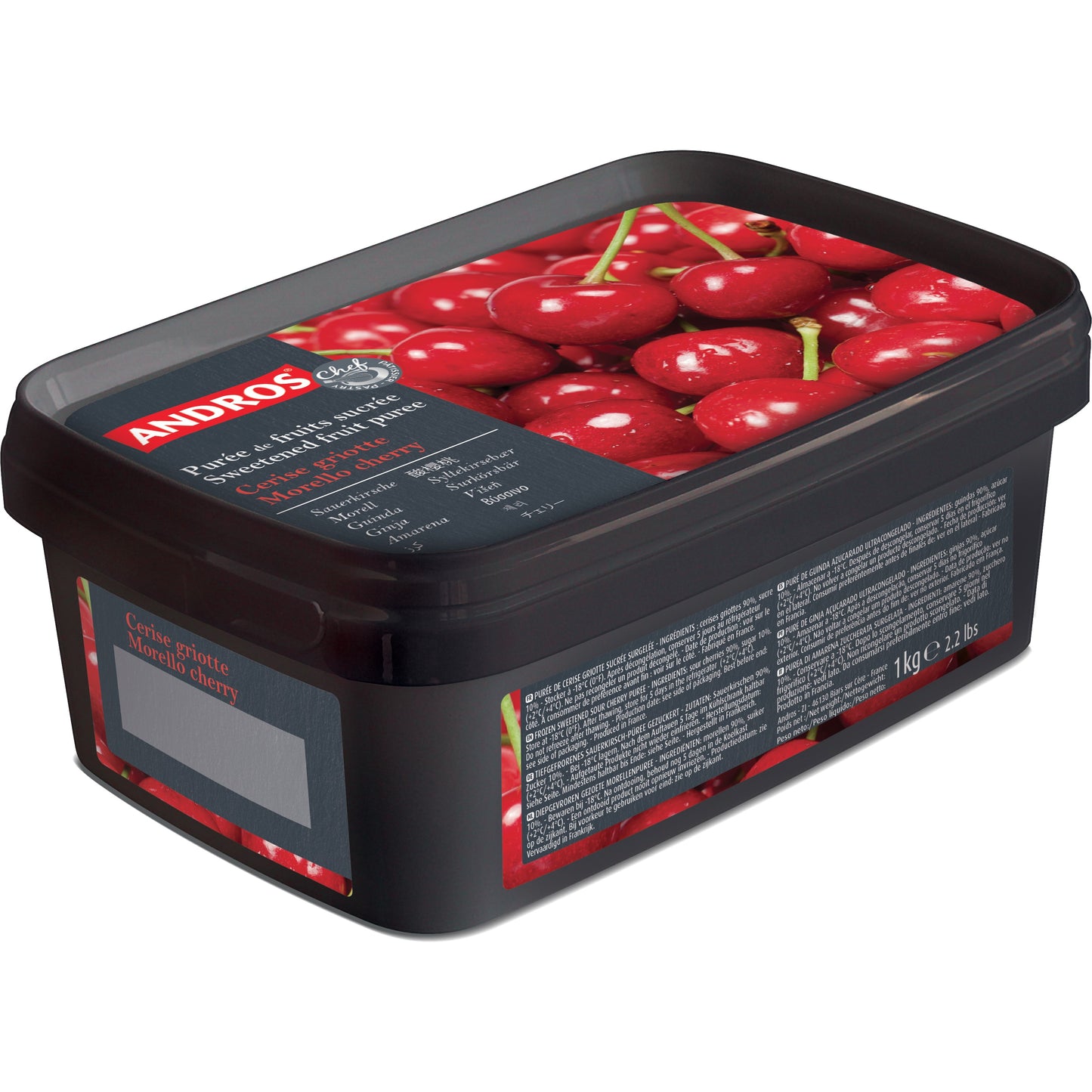 Andros Chef Sour Cherry Puree 1Kg Andros Chef
