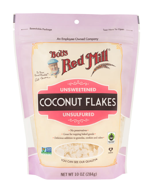 Bob's Red Mill Coconut Flakes Unsweetened, Unsulfured, Non-GMO 284gm Bob's Red Mill