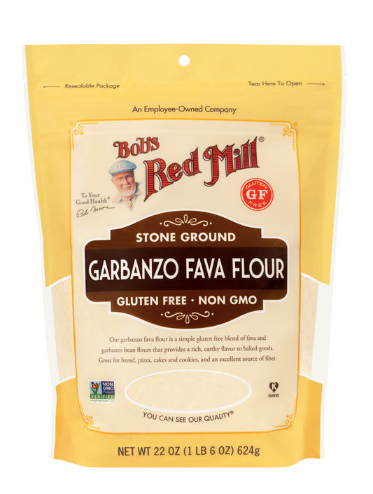 Bob's Red Mill Garbanzo Fava Flour, Gluten Free, Non-GMO, 624gm Bob's Red Mill