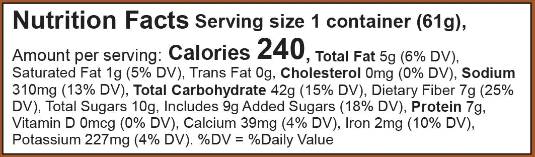 Bob's Red Mill Gluten Free Oatmeal Cup-Brown Sugar & Maple with Flax & Chia, Non-GMO 61gm Bob's Red Mill