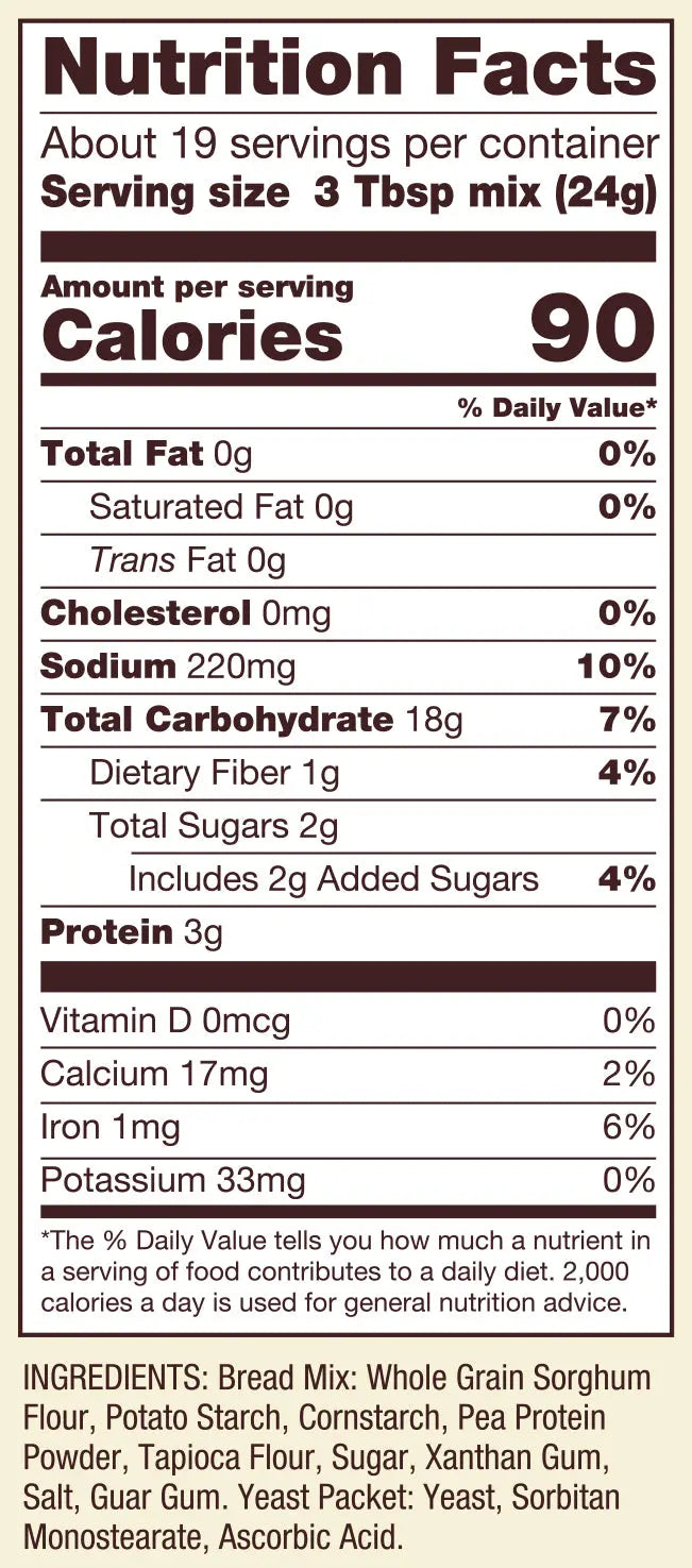 Bob's Red Mill Homemade Wonderful Bread Mix, Gluten Free 454gm Bob's Red Mill