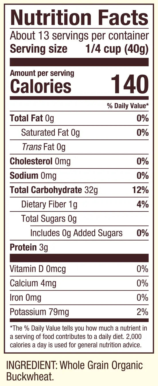 Bob's Red Mill Organic Creamy Buckwheat Hot Cereal, Whole Grain, Gluten Free, Non-GMO 510gm Bob's Red Mill