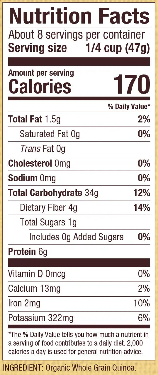 Bob's Red Mill Organic Whole Grain Tricolor Quinoa Grains, Gluten Free, Non-GMO 369gm Bob's Red Mill