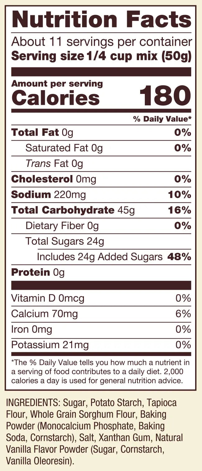 Bob's Red Mill Vanilla Yellow Cake Mix, Gluten Free 539gm Bob's Red Mill