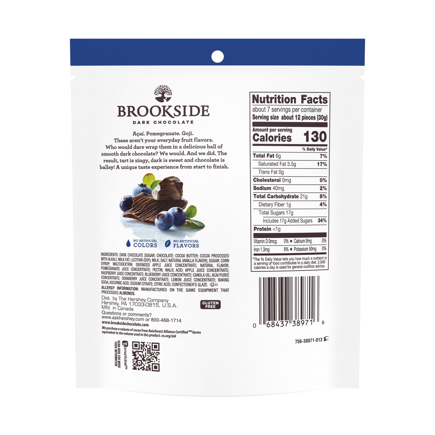 Brookside Acai & Blueberry 198g Brookside